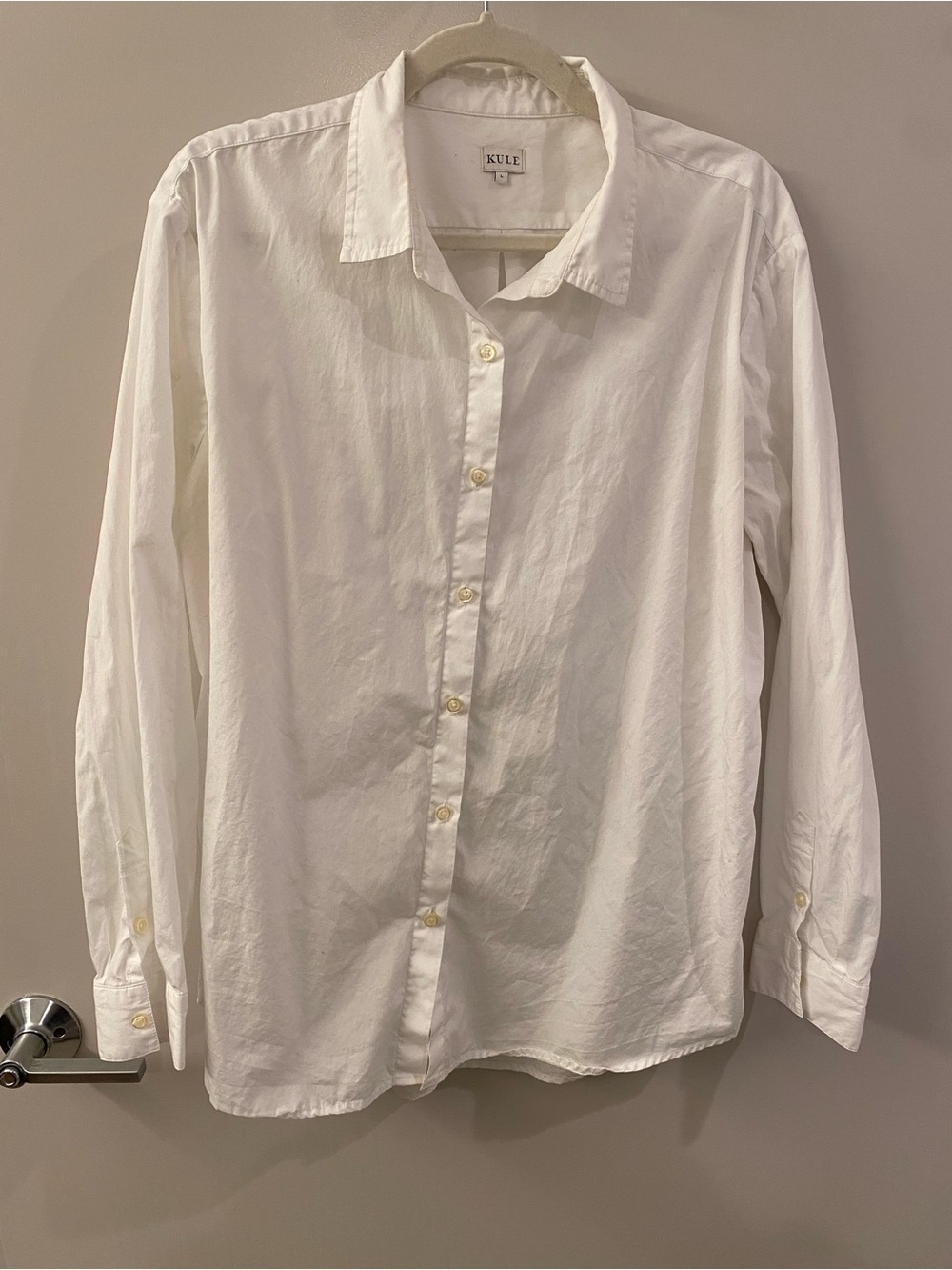 KULE Women's White Button-Down Shirt